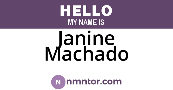 Janine Machado