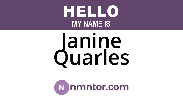 Janine Quarles