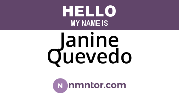 Janine Quevedo
