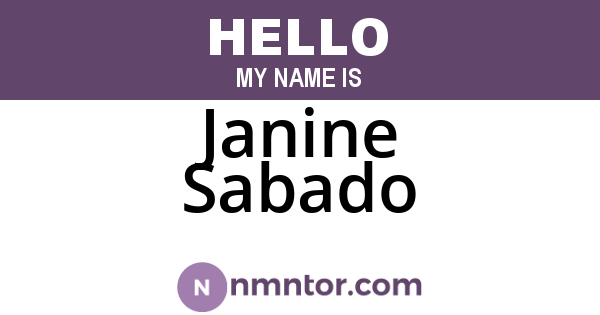 Janine Sabado