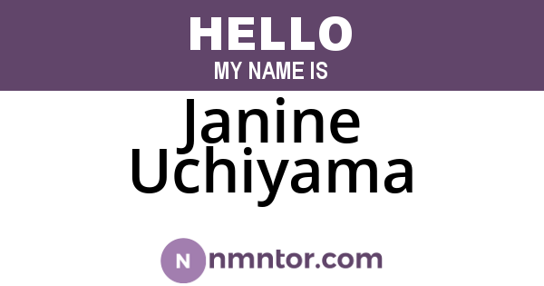 Janine Uchiyama