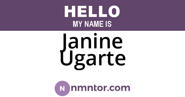 Janine Ugarte