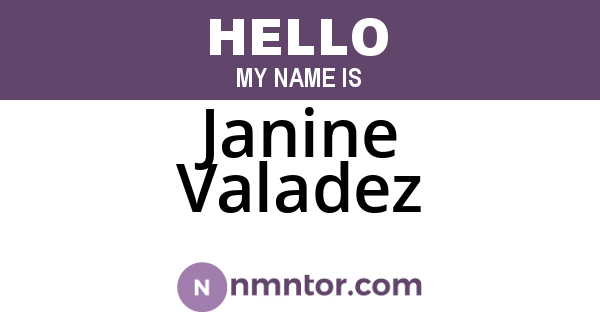 Janine Valadez