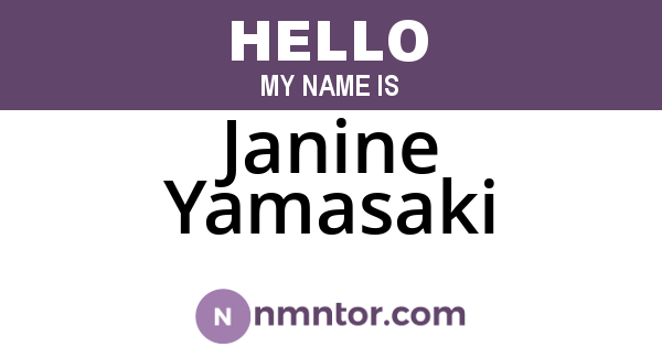 Janine Yamasaki