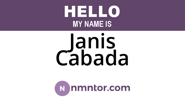 Janis Cabada
