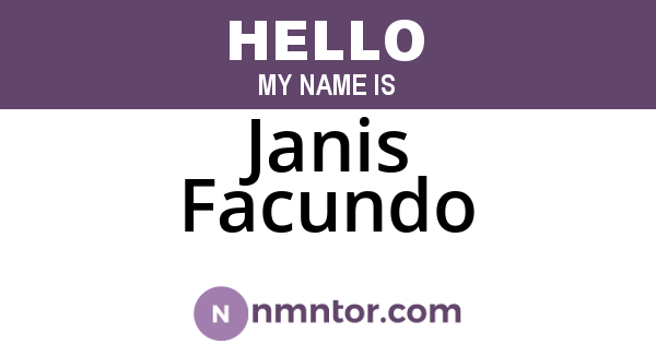 Janis Facundo
