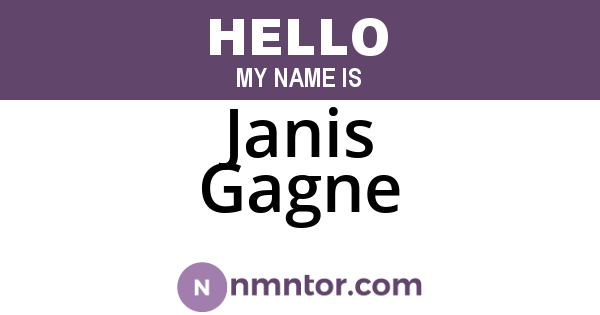 Janis Gagne