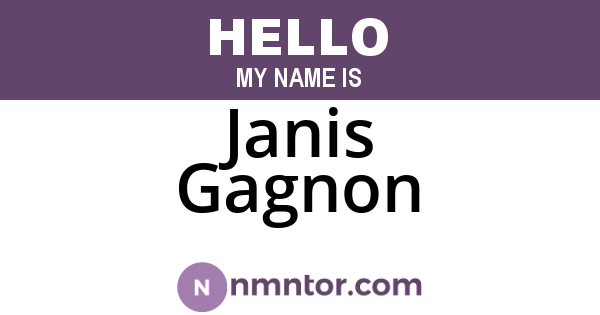 Janis Gagnon