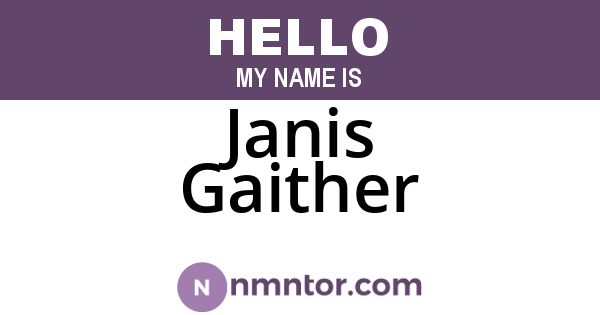 Janis Gaither