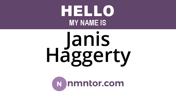 Janis Haggerty