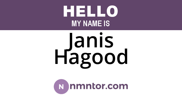 Janis Hagood