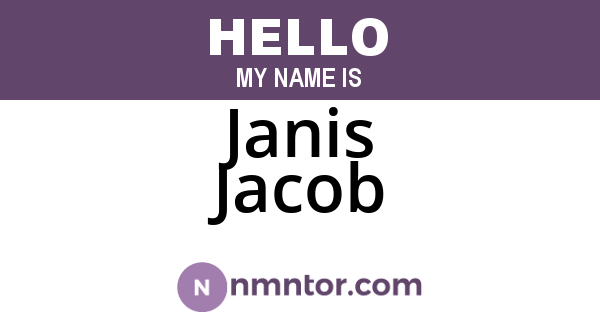 Janis Jacob