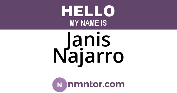 Janis Najarro