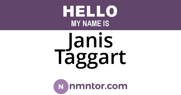 Janis Taggart