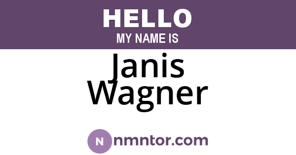 Janis Wagner