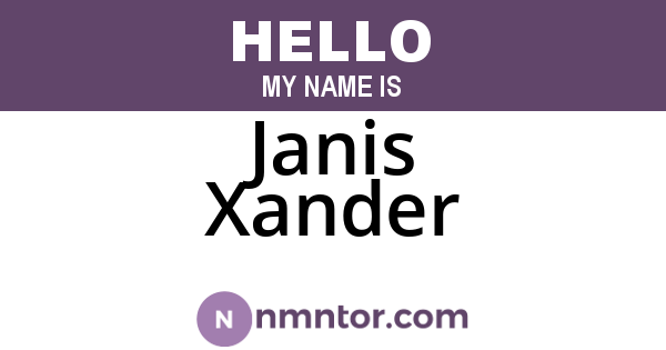 Janis Xander