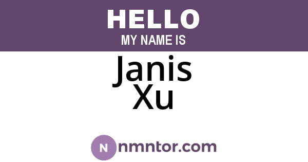 Janis Xu
