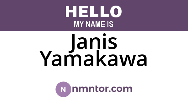 Janis Yamakawa