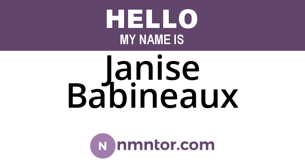 Janise Babineaux