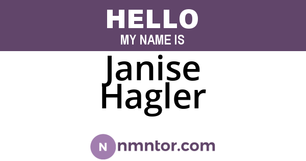 Janise Hagler