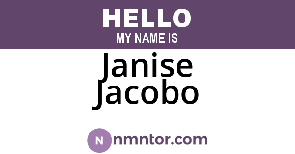 Janise Jacobo