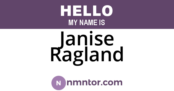 Janise Ragland