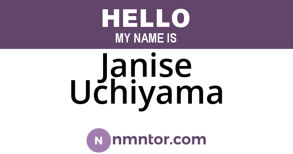 Janise Uchiyama