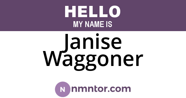Janise Waggoner