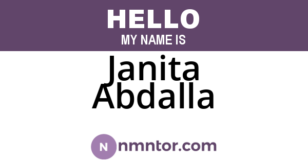 Janita Abdalla