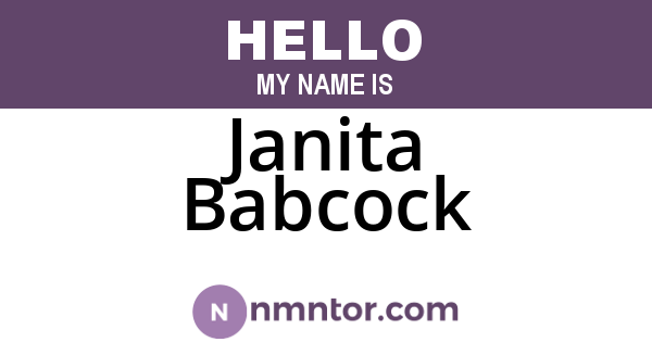 Janita Babcock