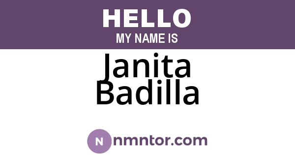 Janita Badilla