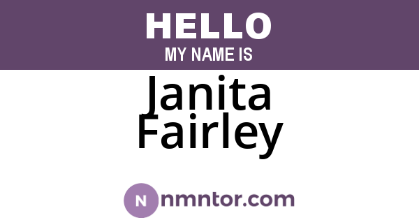 Janita Fairley