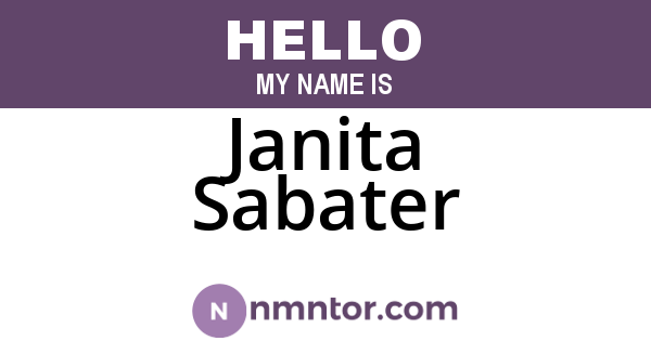 Janita Sabater