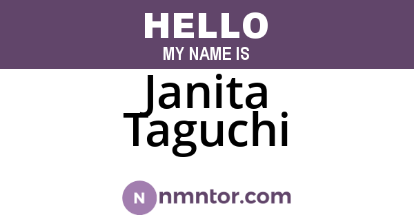 Janita Taguchi
