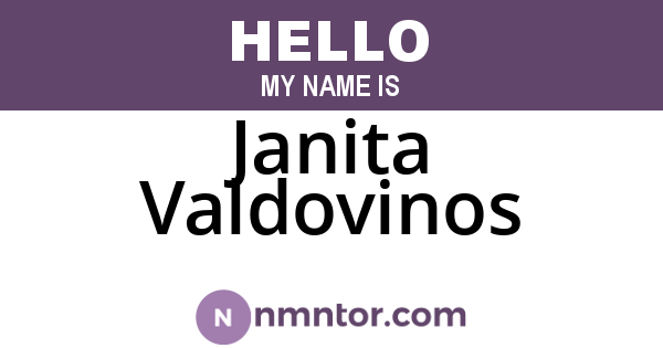 Janita Valdovinos