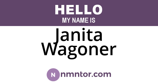 Janita Wagoner