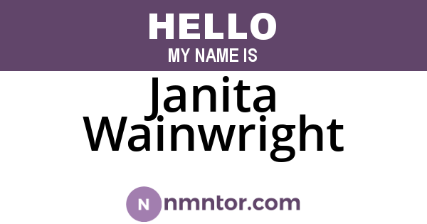 Janita Wainwright
