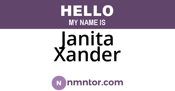 Janita Xander