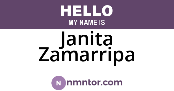 Janita Zamarripa
