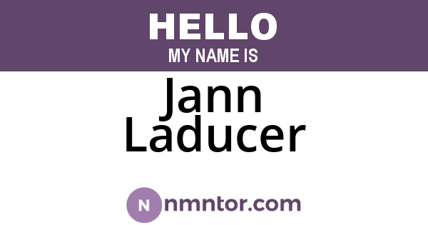 Jann Laducer