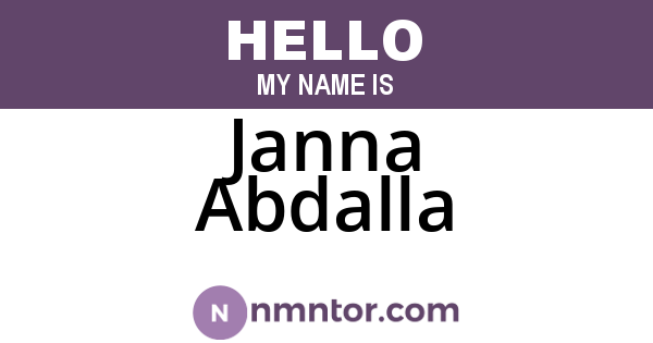 Janna Abdalla