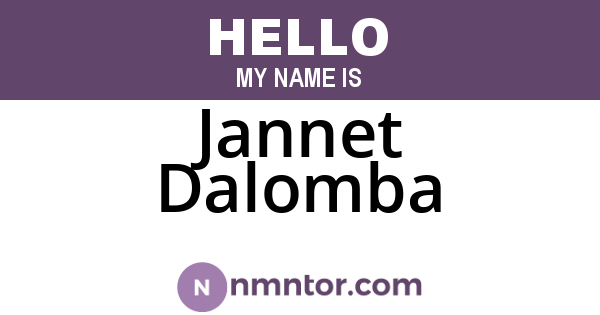 Jannet Dalomba