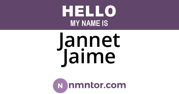 Jannet Jaime