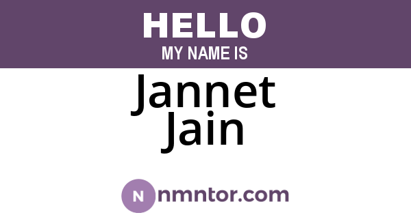 Jannet Jain