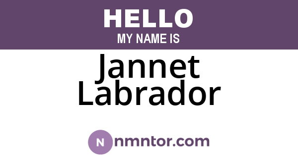 Jannet Labrador
