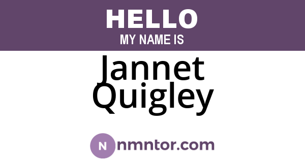 Jannet Quigley