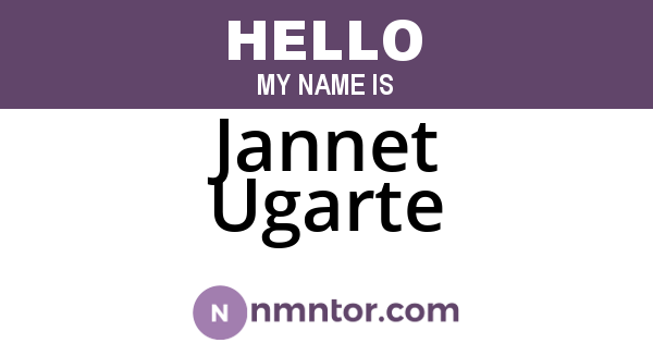 Jannet Ugarte