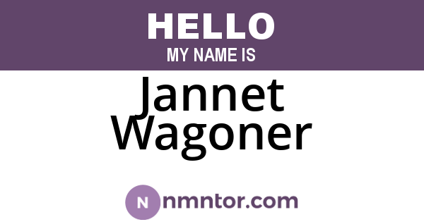 Jannet Wagoner