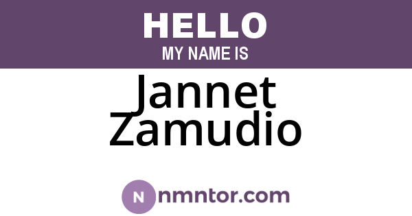 Jannet Zamudio