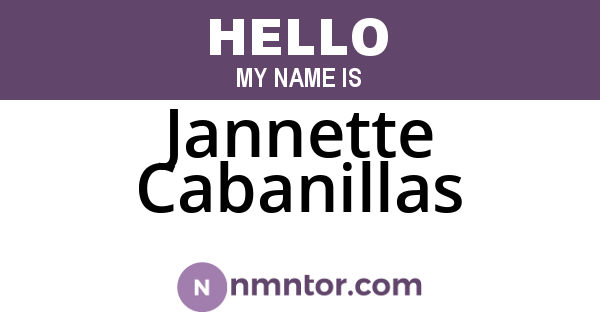 Jannette Cabanillas
